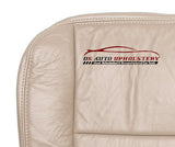 03 - Ford F250 F350 F-250 F-350 Lariat  Driver Bottom Leather Seat Cover - TAN . - usautoupholstery