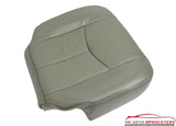 04 GMC Sierra 3500 SLT SLE Dually DRIVER Side Bottom LEATHER Seat Cover Gray - usautoupholstery
