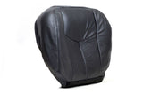 03 To 04 Chevy Silverado 1500 LT Passenger Bottom Leather Seat Cover Dark Gray - usautoupholstery