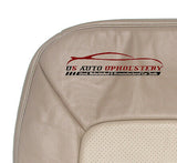 2006 Ford Expedition 2WD Driver Bottom Perforated Leather Seat Cover 2 Tone Tan - usautoupholstery