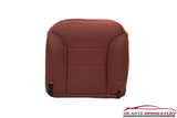 1998 1999 2000 GMC Sierra 3500 Crew SLT SLE Driver Bottom Leather Seat Cover RED - usautoupholstery