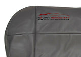 2002 2003 Ford F150 Lariat DRIVER Bottom Replacement Leather Seat Cover Gray - usautoupholstery