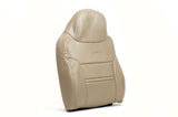 2000 Ford Excursion Limited -Driver Lean Back Replacement Leather Seat Cover TAN - usautoupholstery