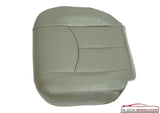 03-07 GMC 1500HD 2500HD 3500 SLT Z71 Driver Side Bottom LEATHER Seat Cover Gray - usautoupholstery