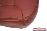 95-99 GMC Sierra 1500 Z71 SLT SLE Driver Bottom Leather Seat Cover RED/Burgundy - usautoupholstery