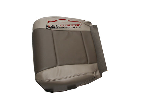 2006 2007 2008 Ford Explorer Passenger Bottom Leather Seat Cover 2 tone Gray - usautoupholstery