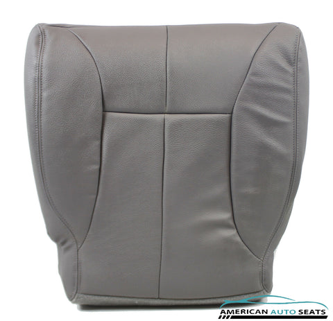 1998-02 Dodge Ram 2500 Driver Side Bottom Synthetic Leather Seat Cover - GRAY - usautoupholstery