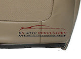 Lariat Second Row Leather Seat Cover 60 Bottom Perforated Tan 01 2001 Ford F350 - usautoupholstery