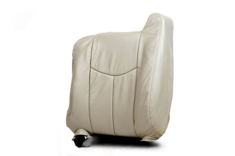 2003 2004 Chevy Tahoe LT Z71 LS -Driver Side Lean Back Leather Seat Cover TAN - usautoupholstery