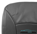 2003 E-Series Econoline Van -Driver Side Bottom Vinyl PERFORATED Seat Cover GRAY - usautoupholstery