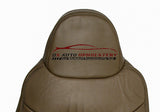 03 04 05 06 Expedition Driver Lean Back Perforated Leather Seat Cover 2 Tone Tan - usautoupholstery