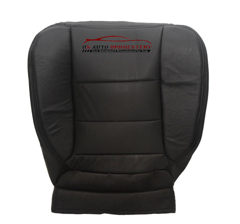 2001 Ford F250 Lariat Driver Side Bottom Replacement Leather Seat Cover Black - usautoupholstery
