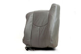 2006 Chevy Silverado 2500 3500 LT LS -Driver LEAN BACK Leather Seat Cover Gray - usautoupholstery