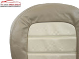 2002 2003 Ford Explorer Eddie Bauer PERFORATED Driver Bottom Leather Seat Cover - usautoupholstery
