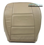 2001 2002 Ford Mustang V6 Convertible DRIVER Side Bottom Leather Seat Cover Tan - usautoupholstery