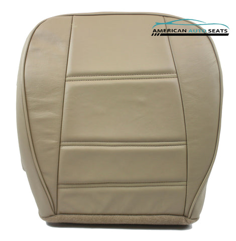 2001 2002 Ford Mustang V6 Convertible DRIVER Side Bottom Leather Seat Cover Tan - usautoupholstery