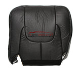 2003 Dodge Ram Laramie DRIVER Bottom Replacement Leather Seat Cover Dark Gray - usautoupholstery
