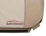 2008 Ford Explorer Eddie Bauer Driver Lean Back Leather Seat Cover 2 Tone Tan - usautoupholstery