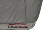 1998 Lincoln Navigator Driver Side Bottom LEATHER Seat Cover Gray - usautoupholstery