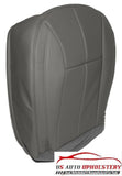 1999-2004 Jeep Grand Cherokee Driver Bottom Synthetic Leather Seat Cover Gray - usautoupholstery