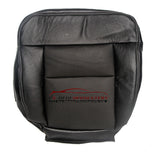 2007 Ford F-150 Lariat Driver Side Bottom Perforated Leather Seat Cover Black - usautoupholstery