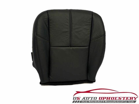 2009 GMC Sierra 3500HD 4x4 z71 Diesel SLT Driver Bottom Leather Seat Cover Black - usautoupholstery