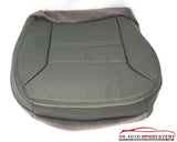 00-01 Ford Excursion Limited Driver Side Bottom Leather Seat Cover Gray - usautoupholstery