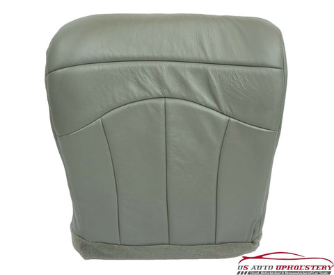 99-00 Ford F150 Lariat QUAD CLUB CAB *Driver Side Bottom Leather Seat Cover GRAY - usautoupholstery