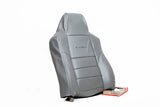 02-07 Ford F250 Lariat Driver Side Lean Back Leather Seat Cover Gray - usautoupholstery
