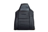 2003 2004 F250 4X4 Lariat 5.4L V8 GAS -Driver Lean Back Leather Seat Cover BLACK - usautoupholstery