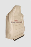 2008 2009 2010 Ford F250 Lariat Driver Lean Back LEATHER Seat Cover Camel TAN - usautoupholstery