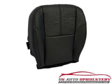 2007 To 2013 Chevy Silverado Replacement Driver Bottom Leather Seat Cover Black - usautoupholstery