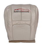 99 Cadillac Escalade Driver Side Bottom PERFORATED Leather Seat Cover Shale - usautoupholstery