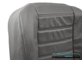 03 04 05 06 07 Hummer H2 -Passenger Side Bottom Leather Seat Cover Gray WHEAT - usautoupholstery