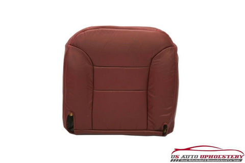 1995 1996 1997 GMC Sierra 3500 Z71 SLT SLE Driver Bottom Leather Seat Cover RED - usautoupholstery