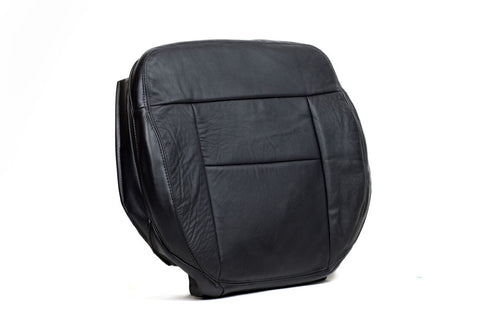 2004-2008 Ford F150 FX4 4X4 4WD Driver Side Bottom Leather Seat Cover BLACK - usautoupholstery