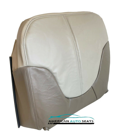1999 2000 GMC Yukon Denali 4X4 Driver Side Bottom Leather Seat Cover 2 Tone Tan