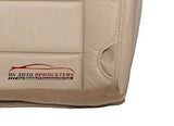 10 09 08 Ford F350 Lariat Crew Diesel Driver Bottom Leather Seat Cover Camel TAN - usautoupholstery