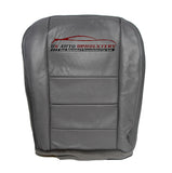 2003-2007 - Ford F250 F350 Lariat Passenger Bottom Leather Seat Cover - Grey - usautoupholstery
