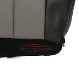 2004 Jeep Grand Cherokee Driver Bottom Vinyl Seat Cover 2 Tone Black/Taupe - usautoupholstery