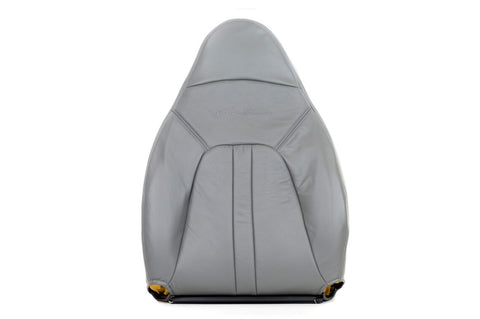 97 99 Ford Expedition Driver Side Lean Back Replacement Leather Seat Cover Gray - usautoupholstery