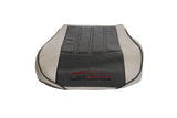 2006 Chrysler 200 300 Driver Side Bottom Leather Seat Cover 2 Tone Gray / Black - usautoupholstery