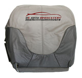 1999 2000 GMC Yukon Denali Passenger Side Bottom Leather Seat Cover 2 Tone Gray - usautoupholstery