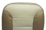 2000 Chevrolet Tahoe Z71 Driver Bottom Replacement Leather Seat Cover 2-Tone Tan - usautoupholstery