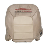 2005 2006 Ford Expedition  Driver Bottom Perforated Leather Seat Cover 2Tone Tan - usautoupholstery