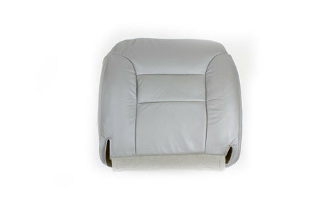 95-99 Chevy Suburban Tahoe 2500 LT LS Leather Driver Side Bottom Seat Cover GRAY - usautoupholstery
