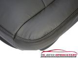 03 04 Chevy Silverado 3500 LT-DRIVER Side Bottom LEATHER Seat Cover Dark Gray - usautoupholstery