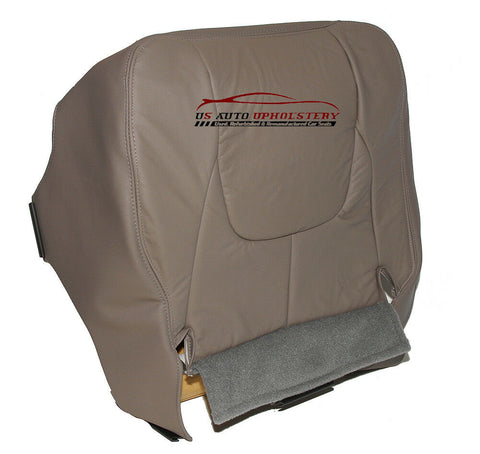 2002 Dodge Ram Laramie Driver Bottom Synthetic Leather Seat Cover Taupe Gray - usautoupholstery