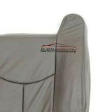 03-07 Chevy 3500 LT LS DRIVER Side Lean Back Replacement LEATHER Seat Cover Gray - usautoupholstery