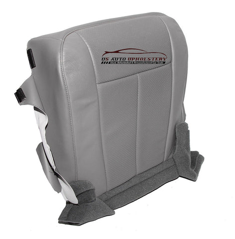2010 Ford Expedition Driver Side Bottom Perforated Leather Seat Cover Gray - usautoupholstery